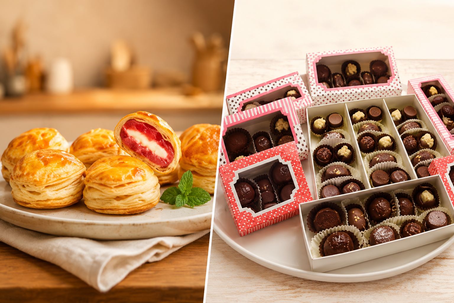 Pastelitos y bombones